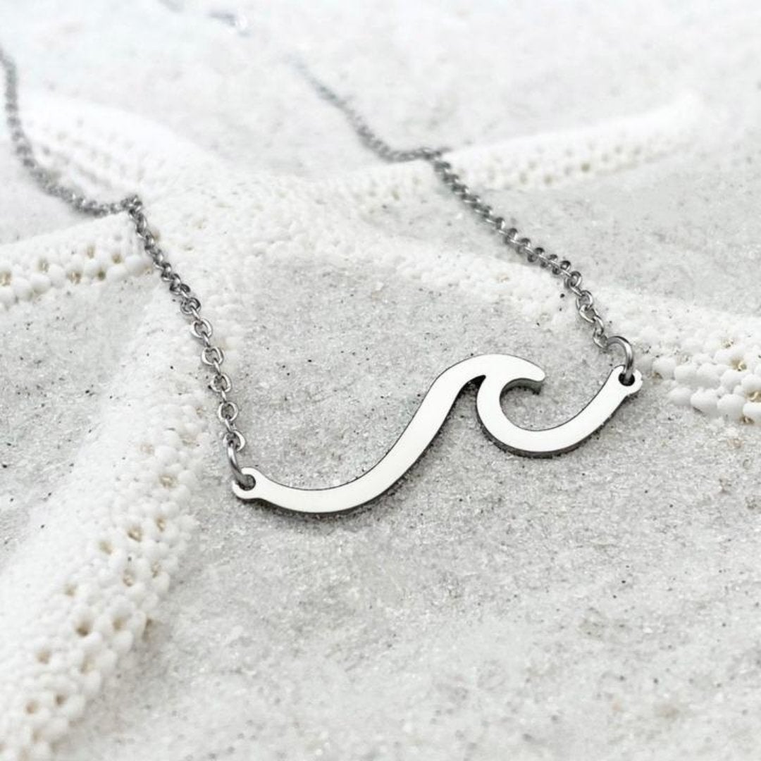 Zilveren Zee Golf Ketting