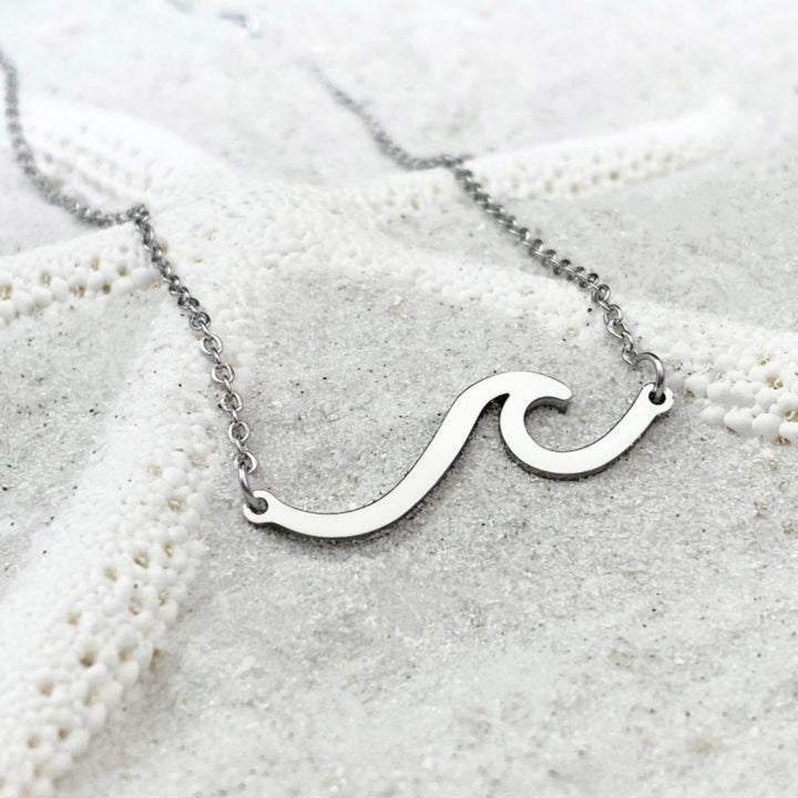 Zilveren Zee Golf Ketting