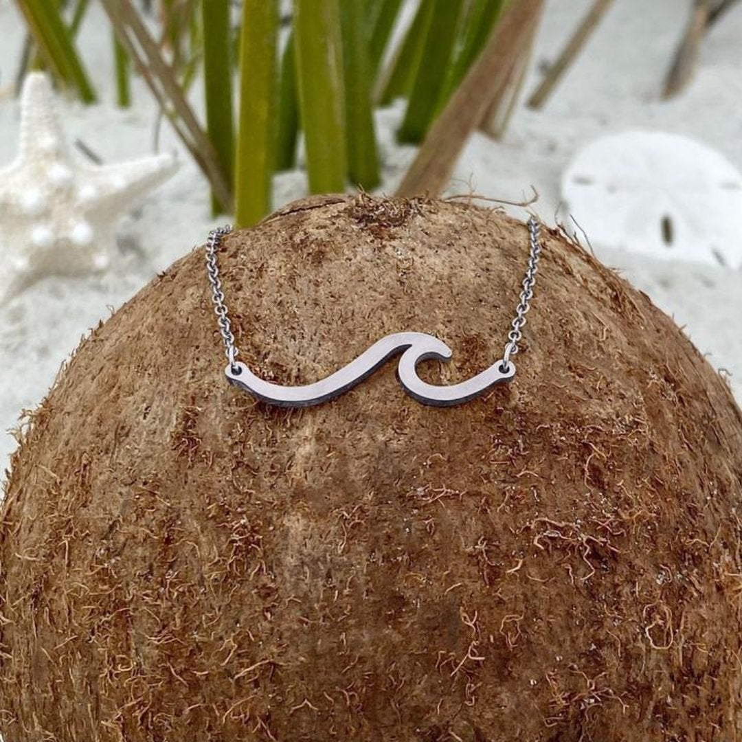 Zilveren Zee Golf Ketting