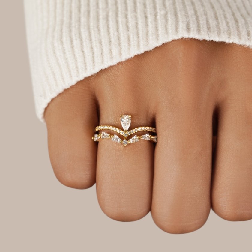 Aura - Elegante kristallen ring
