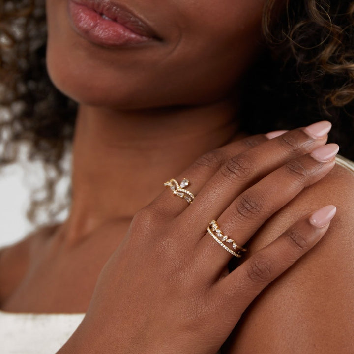 Aura - Elegante kristallen ring