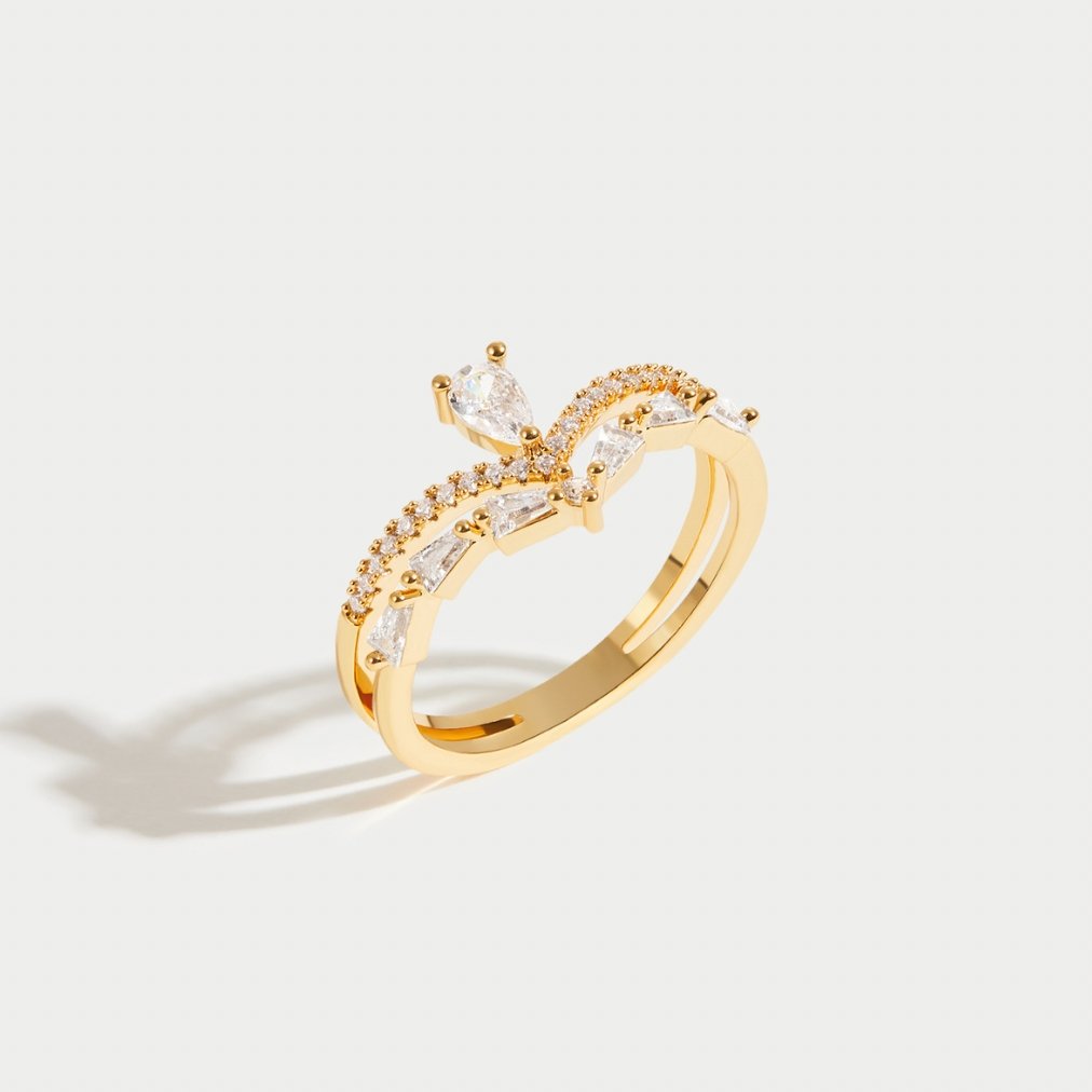 Aura - Elegante kristallen ring