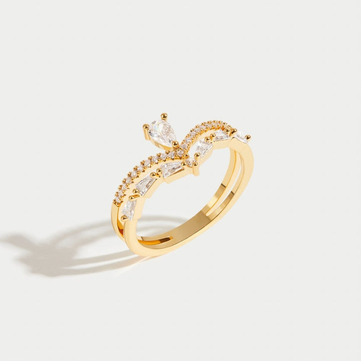 Aura - Elegante kristallen ring