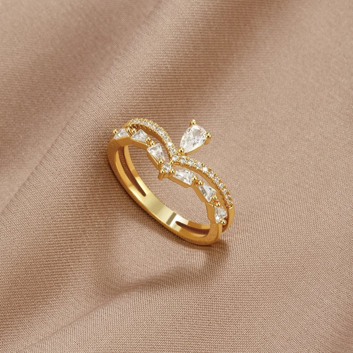 Aura - Elegante kristallen ring