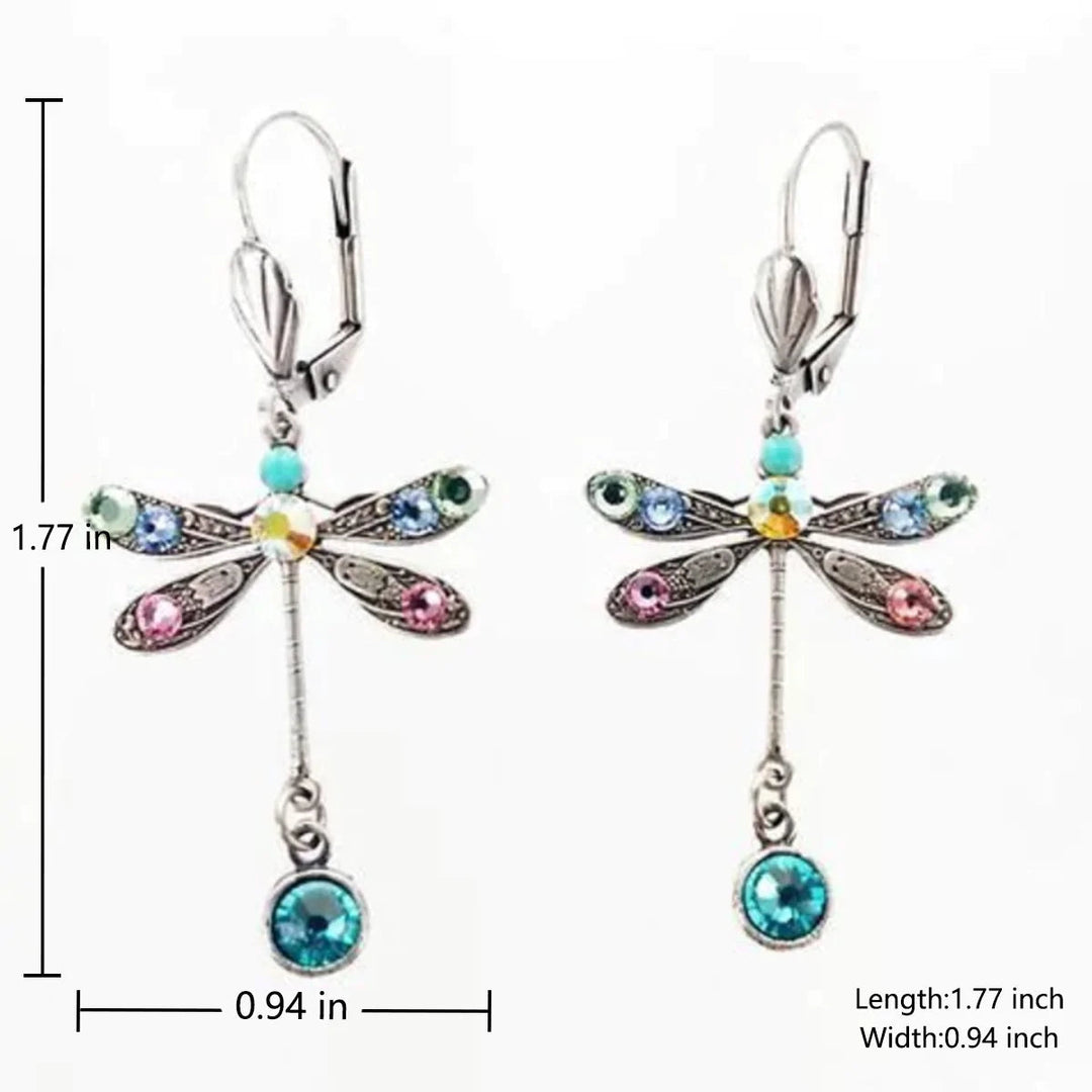 Elegante Gegraveerde Libelle Oorbellen