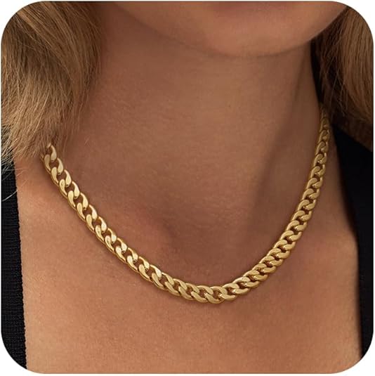 Chunky ketting met Cubaanse schakels