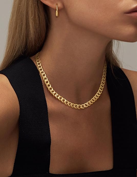Chunky ketting met Cubaanse schakels