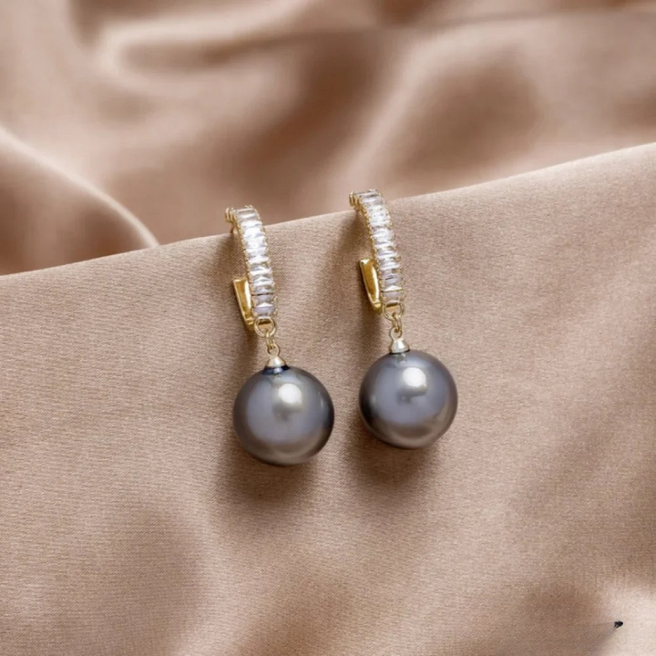 Elegante Parel en Zirkonia Oorbellen