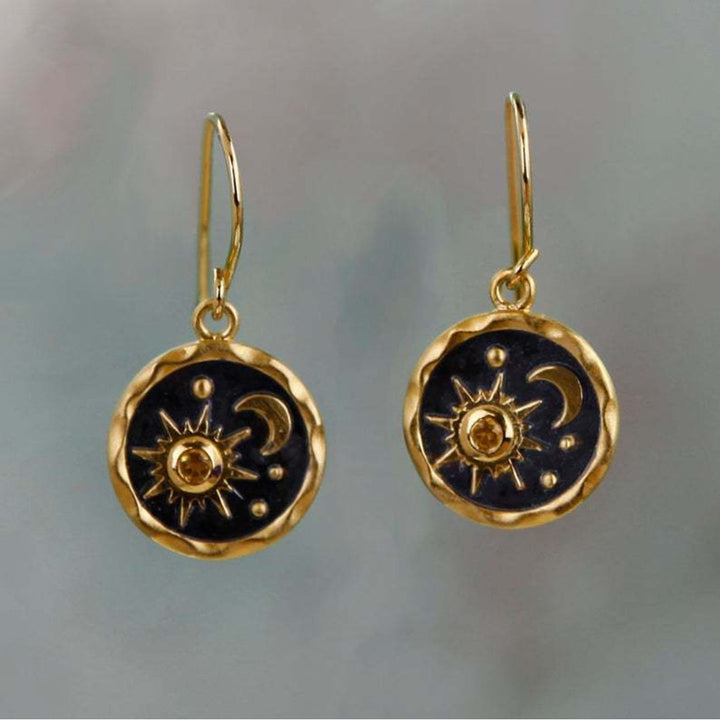 Zon & Maan Boho Oorbellen