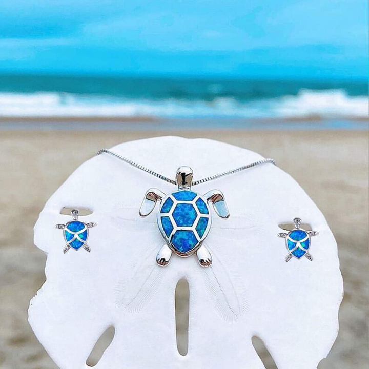Opal Zeeschildpad Sieraad Set