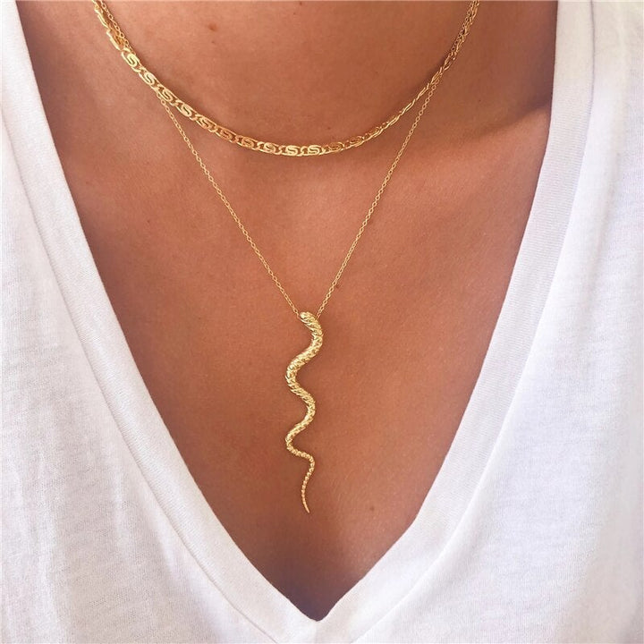 Amazoniaanse Slang Hanger in 925 Sterling Zilver