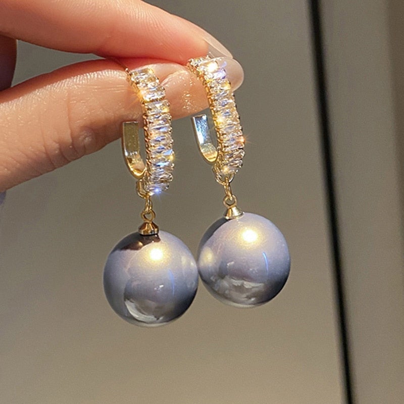 Luxe Parel en Zirkonia Oorbellen