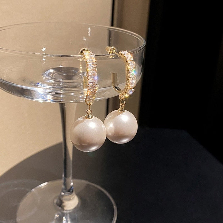 Luxe Parel en Zirkonia Oorbellen