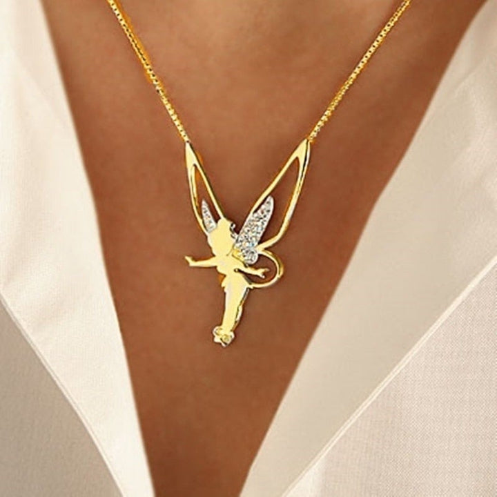 Ketting met een gouden fee hanger