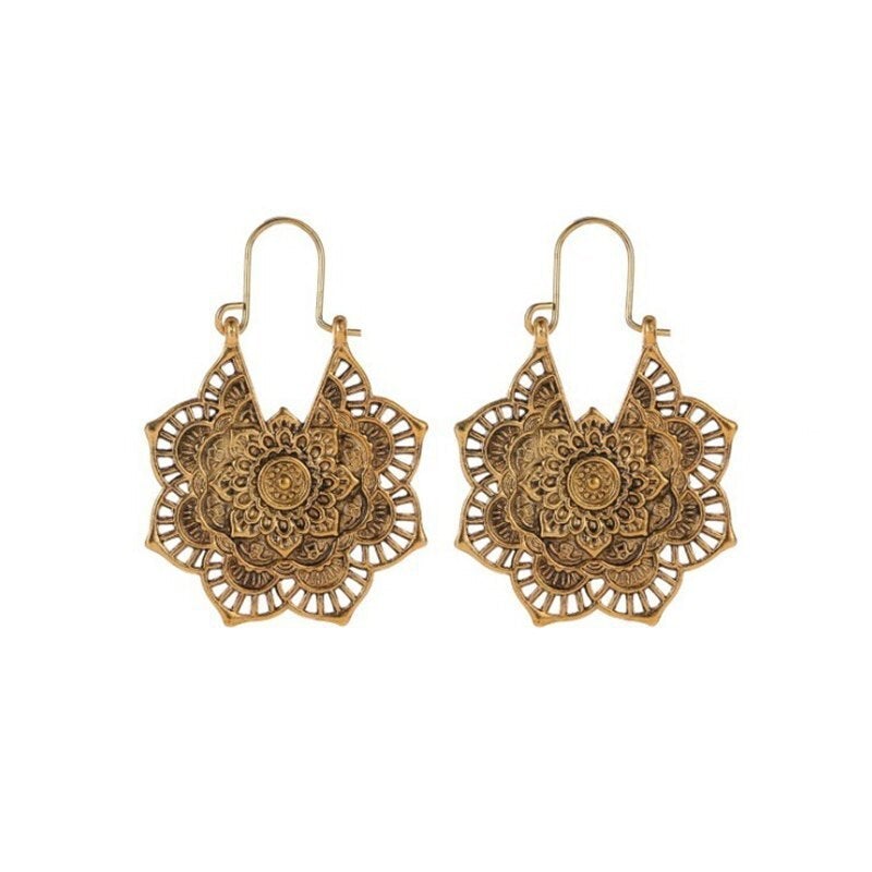 Lotus Mandala Oorbellen