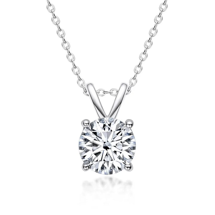 Exclusieve ketting van sterling zilver met moissaniet