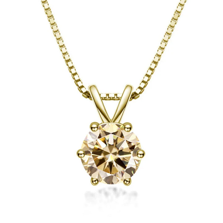 Elegante Solitaire Ketting met Moissanite