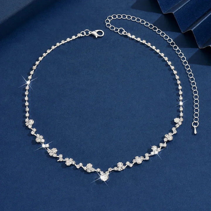 Elegante trouwcollier met diamanten