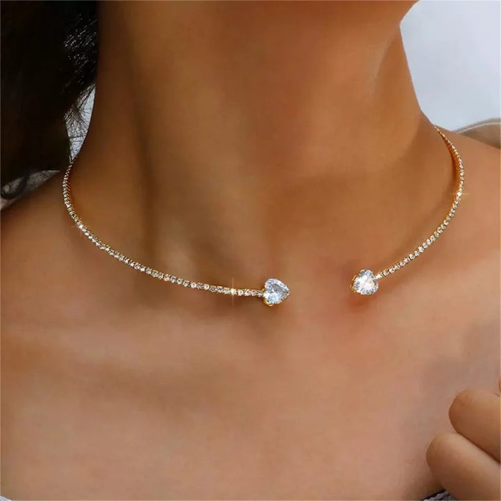 Choker Hart van Kristal