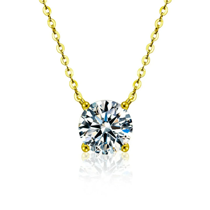 Gouden Vergulde Ketting met Zirconia