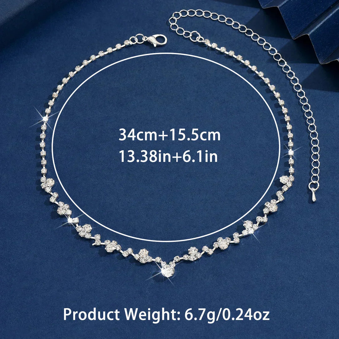 Elegante trouwcollier met diamanten