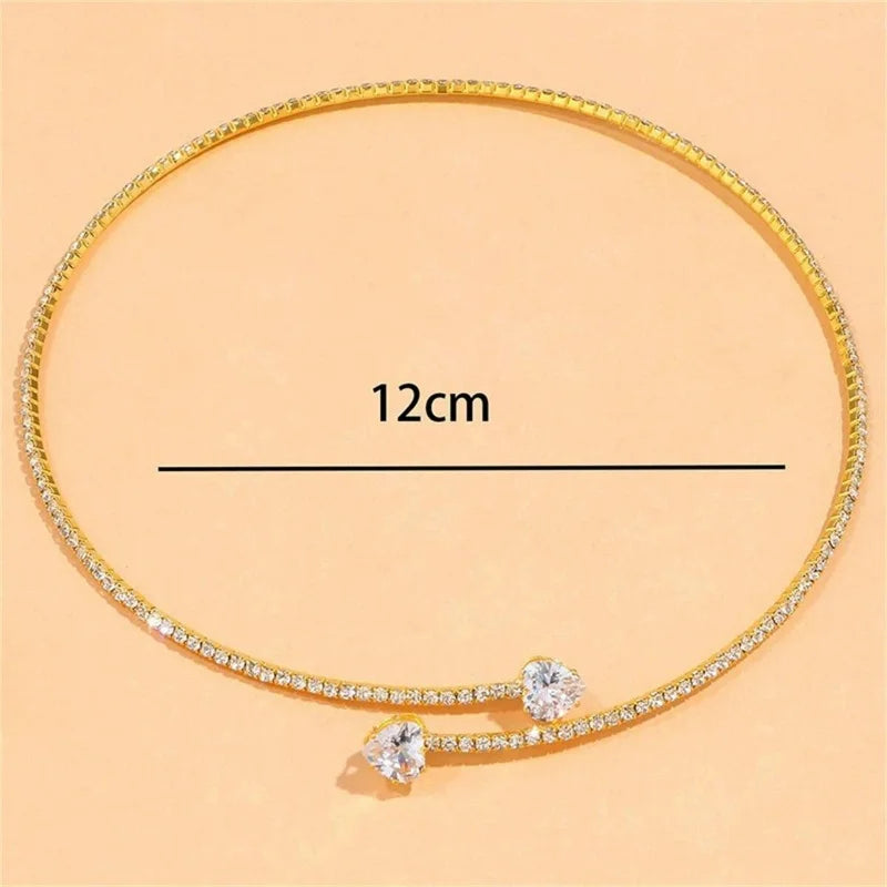 Choker Hart van Kristal