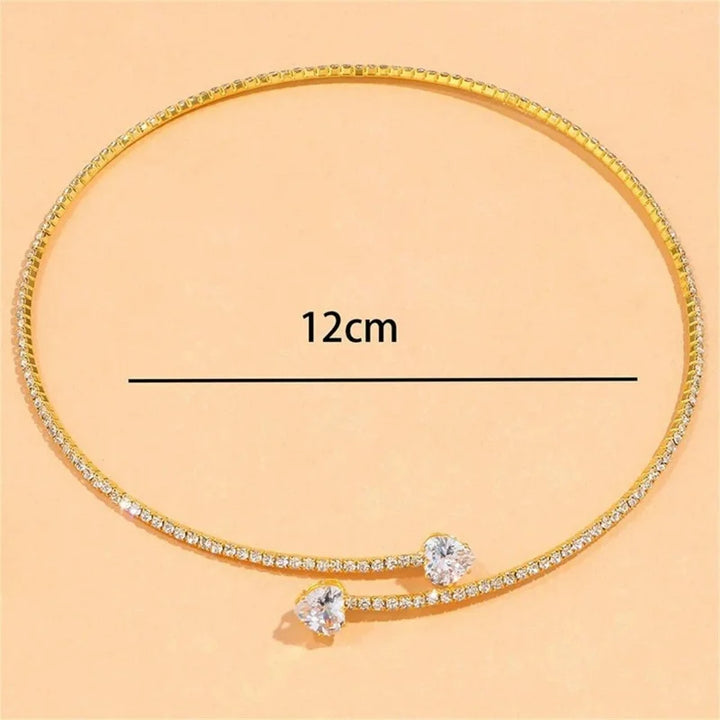 Choker Hart van Kristal