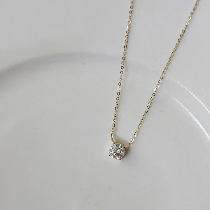 Gouden Vergulde Ketting met Zirconia