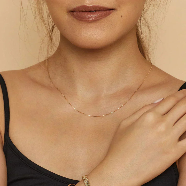 Bodega Box Ketting | Goud