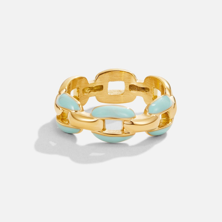 Blauwe Reya kettingring