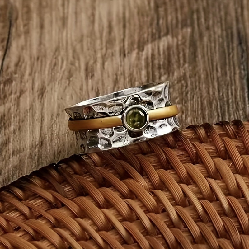 Elegante groene zirkonia ring