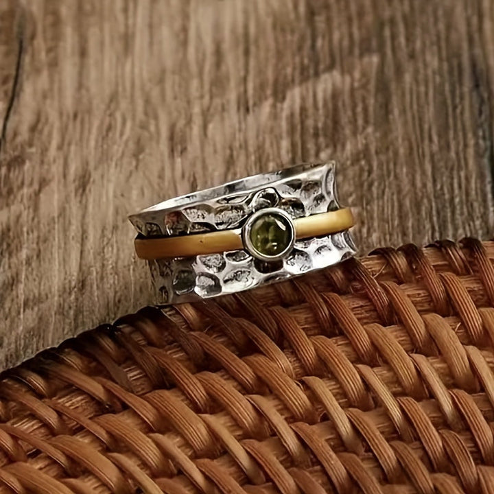 Elegante groene zirkonia ring