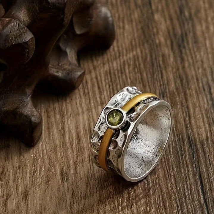 Elegante groene zirkonia ring