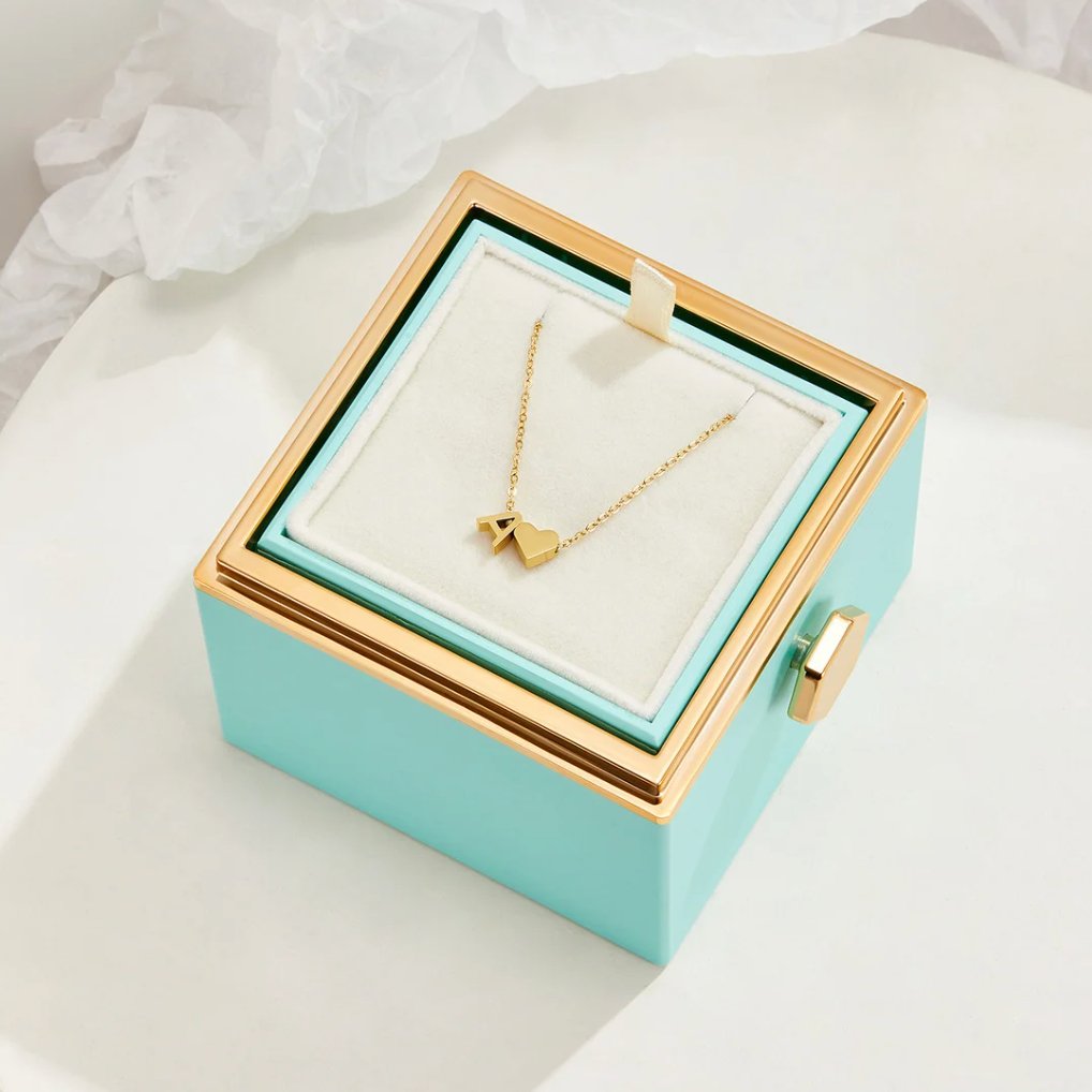 Tijdloze Initiële Ketting met Hart Hanger