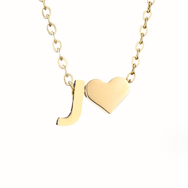 Tijdloze Initiële Ketting met Hart Hanger
