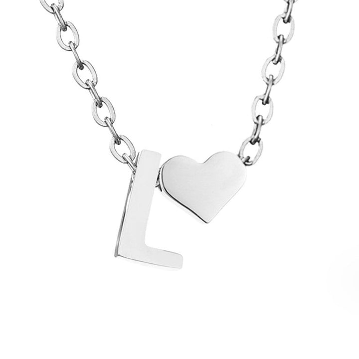 Tijdloze Initiële Ketting met Hart Hanger
