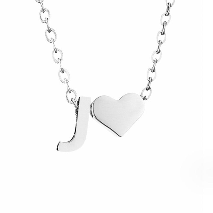 Tijdloze Initiële Ketting met Hart Hanger