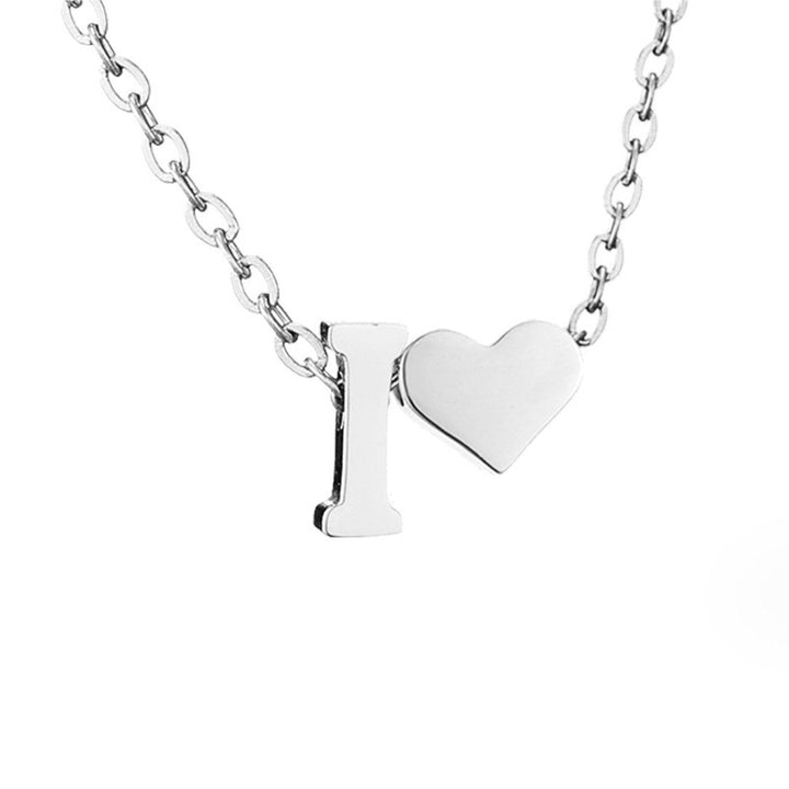 Tijdloze Initiële Ketting met Hart Hanger