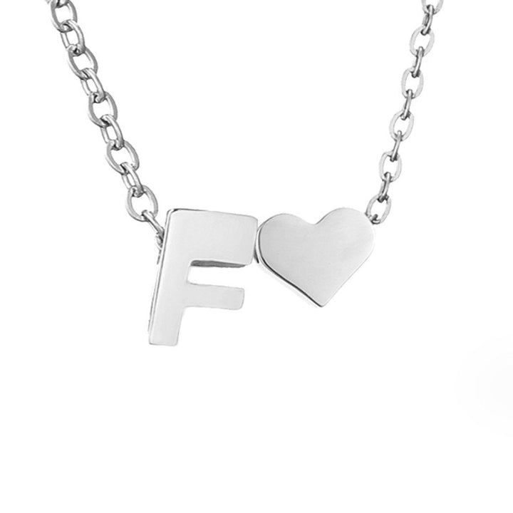 Tijdloze Initiële Ketting met Hart Hanger