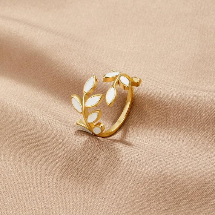 Serene - Ring met bladgoud
