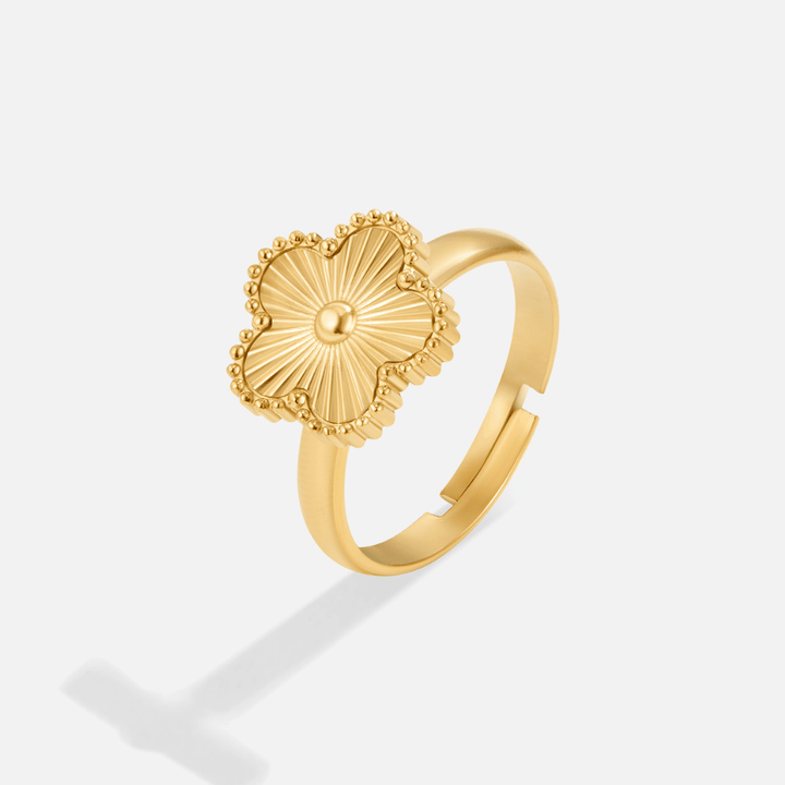 Gouden klaverring