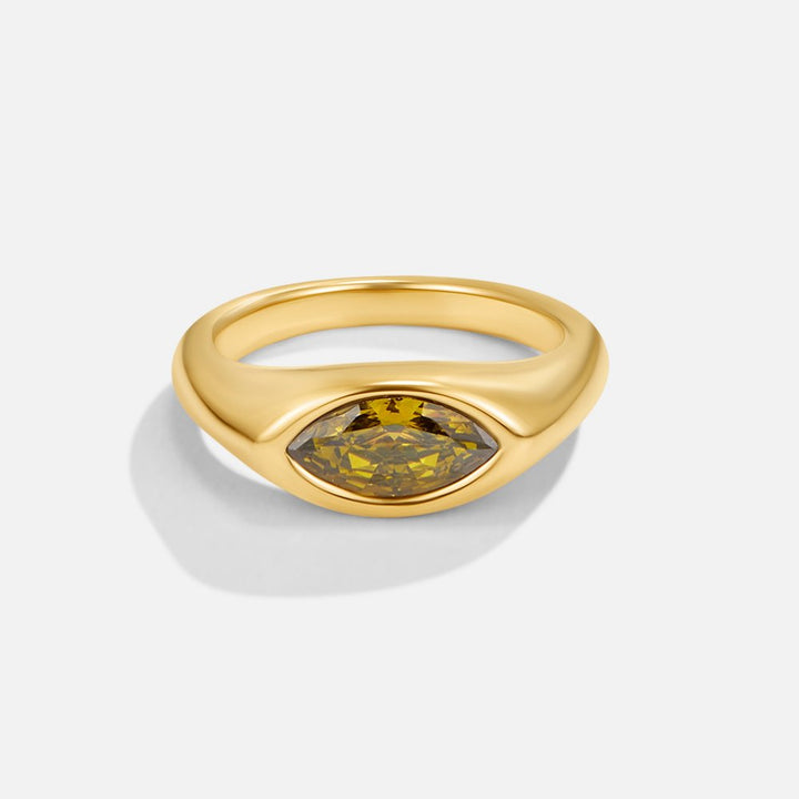 Groene Arizona kristallen ring