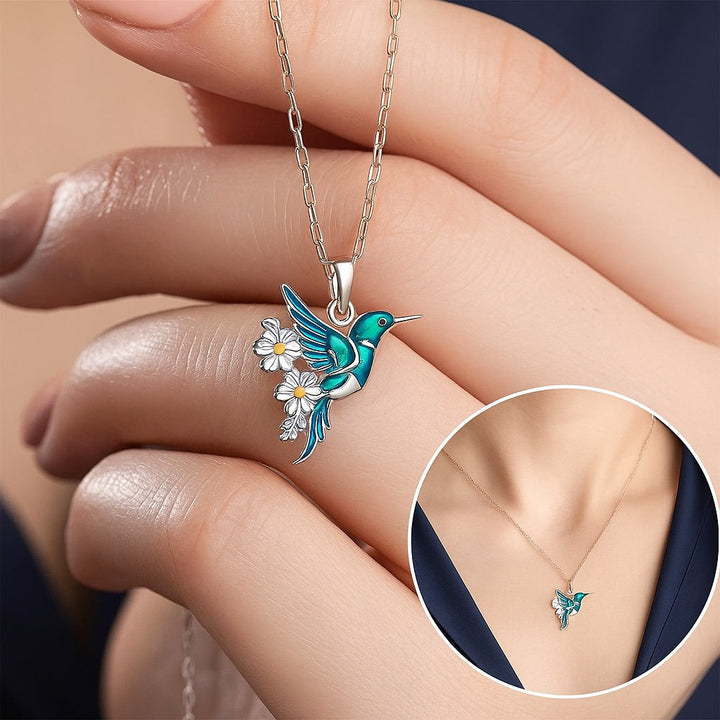 Mooie Turquoise Kolibrie Hanger met Bonus Oorbellen – Beperkte Tijd Aanbieding