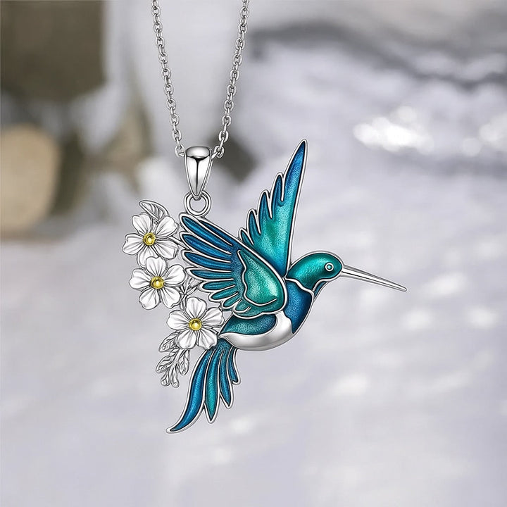 Mooie Turquoise Kolibrie Ketting met Bonus Oorbellen – Beperkte Tijd Aanbieding