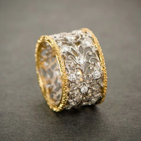 Mika - Vintage Zirkonia Klimop Ring