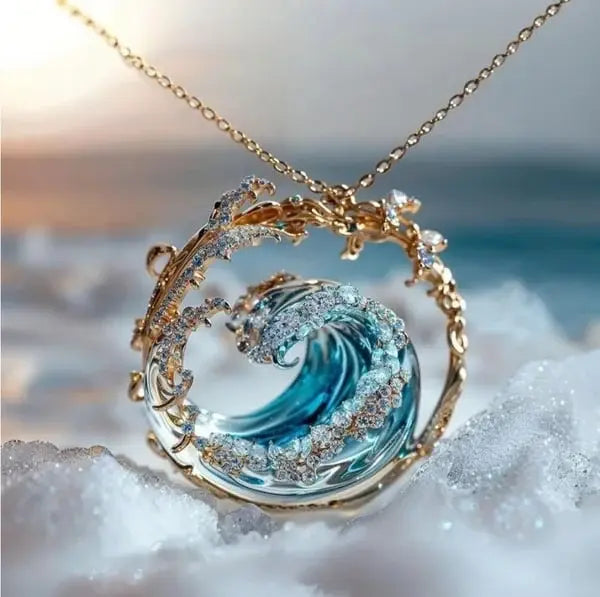 Halskette met hanger „Belofte van de Oceaan“