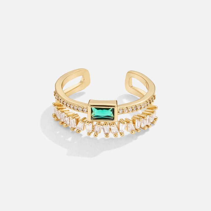 Bliss - Ring met meerdere lagen kristallen