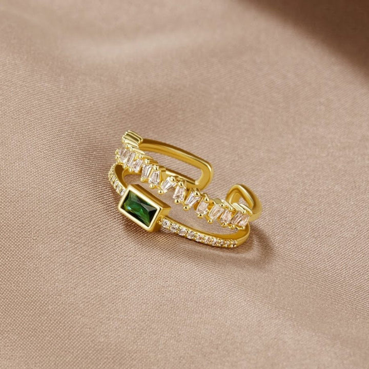 Bliss - Ring met meerdere lagen kristallen