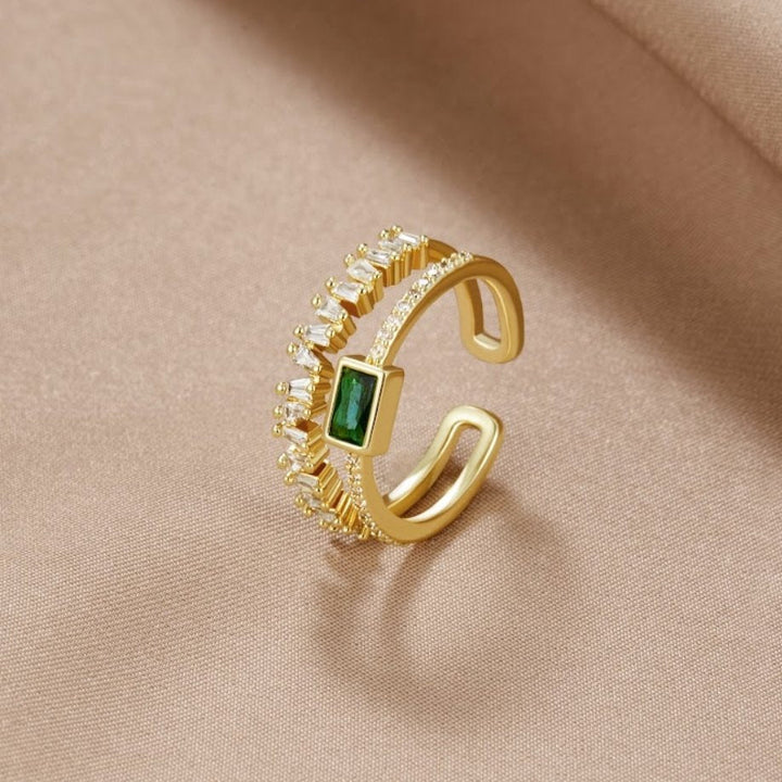 Bliss - Ring met meerdere lagen kristallen