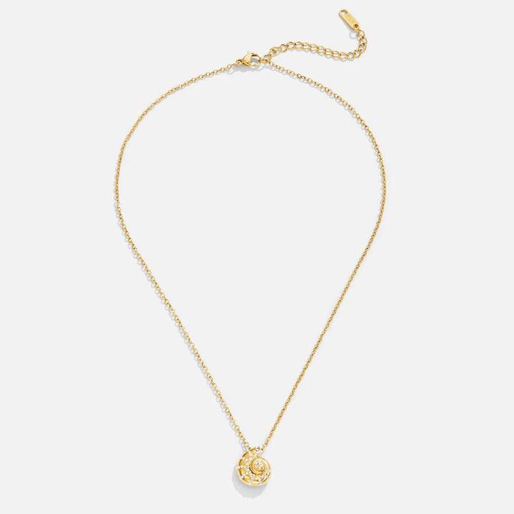 Halsketting met Schelp Hanger van Kristal